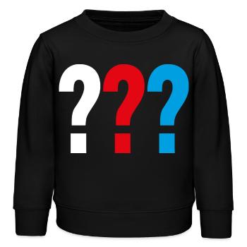 Die Drei ??? Logo - Kinder Organic Sweatshirt Mini Changer von Stanley/Stella - Schwarz - Vorne - AI Model Kid Male (0cm)