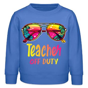 Teacher of duty - Kinder Organic Sweatshirt Mini Changer von Stanley/Stella - carolina Blue - Vorne - AI Model Kid Female (0cm)