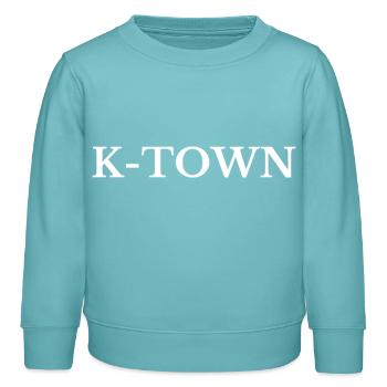 Köln Cologne K-Town - Sweat enfant bio Stanley/Stella - turquoise pastel - Devant - AI Model Kid Female (0cm)