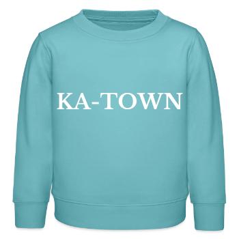 Karlsruhe KA-Town - Sweat enfant bio Stanley/Stella - turquoise pastel - Devant - AI Model Kid Female (0cm)