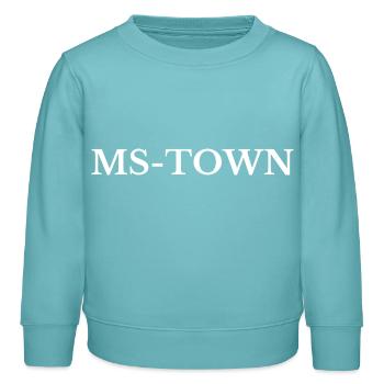 Münster MS-Town - Sweat enfant bio Stanley/Stella - turquoise pastel - Devant - AI Model Kid Female (0cm)