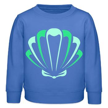 shell - Kids Organic Sweatshirt by Stanley/Stella - carolina blue - Front - AI Model Kid Female (0cm)