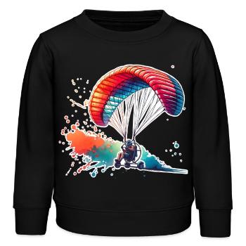 Moteur Paramoteur - Sweat enfant bio Stanley/Stella - noir - Devant - AI Model Kid Male (0cm)