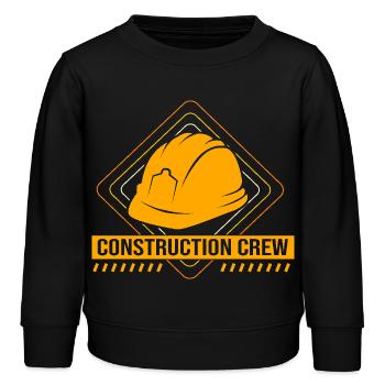 Baustelle Kindergeburtstag - Kinder Organic Sweatshirt Mini Changer von Stanley/Stella - Schwarz - Vorne - AI Model Kid Male (0cm)