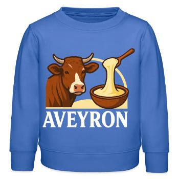 Aveyron 12 Okzitanien - Kinder Organic Sweatshirt Mini Changer von Stanley/Stella - carolina Blue - Vorne - AI Model Kid Female (0cm)