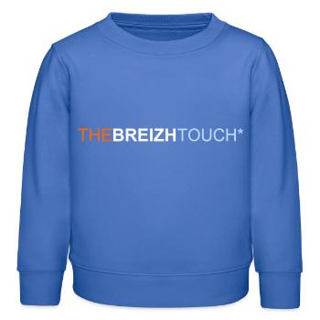 the Breizh touch* - Sweat enfant bio Stanley/Stella - carolina blue - Devant - AI Model Kid Female (0cm)