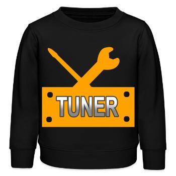 Voiture - Sweat enfant bio Stanley/Stella - noir - Devant - AI Model Kid Male (0cm)