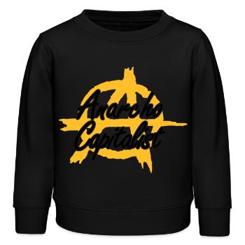 (Anarcho-) Capitalisme 2 - Sweat enfant bio Stanley/Stella - noir - Devant - AI Model Kid Male (0cm)