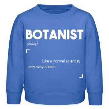 Botaniste - Sweat enfant bio Stanley/Stella - carolina blue - Devant - AI Model Kid Female (0cm)