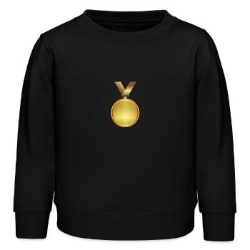 médaille 2163345 960 720 - Sweat enfant bio Stanley/Stella - noir - Devant - AI Model Kid Male (0cm)