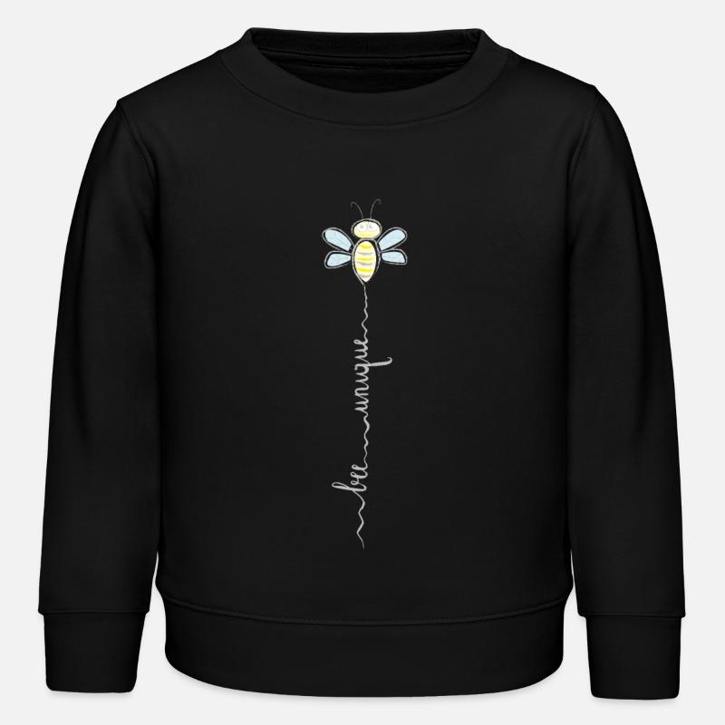 bee unique! - Kids Organic Sweatshirt by Stanley/Stella - black