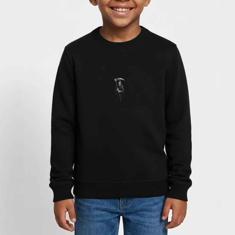 Sensenmann - Atemberaubendes Skelett Zeit Zitat Kinder Organic Sweatshirt Mini Changer von Stanley/Stella