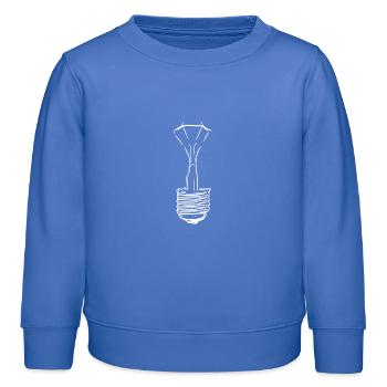 Lamp with defective glass bulb - Kids Organic Sweatshirt by Stanley/Stella - carolina blue - Front - AI Model Kid Female (0cm)