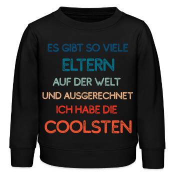 Eltern-Fan-Shirt Kinderedition - Kinder Organic Sweatshirt Mini Changer von Stanley/Stella - Schwarz - Vorne - AI Model Kid Male (0cm)