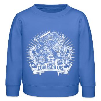 Zürich - Züri isch ois - Kinder Organic Sweatshirt Mini Changer von Stanley/Stella - carolina Blue - Vorne - AI Model Kid Female (0cm)