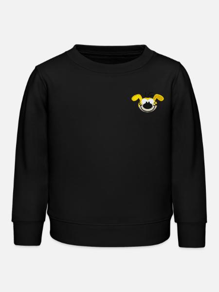 Marsupilami Portrait Stick - Kinder Organic Sweatshirt Mini Changer von Stanley/Stella - Schwarz