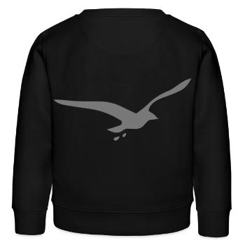 Möwe - Kinder Organic Sweatshirt Mini Changer von Stanley/Stella - Schwarz - Hinten - AI Model Kid Male (0cm)