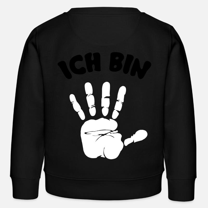 ich bin 5 - Kinder Organic Sweatshirt Mini Changer von Stanley/Stella - Schwarz