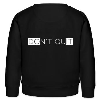 Ne Quitter - Sweat enfant bio Stanley/Stella - noir - Dos - AI Model Kid Male (0cm)