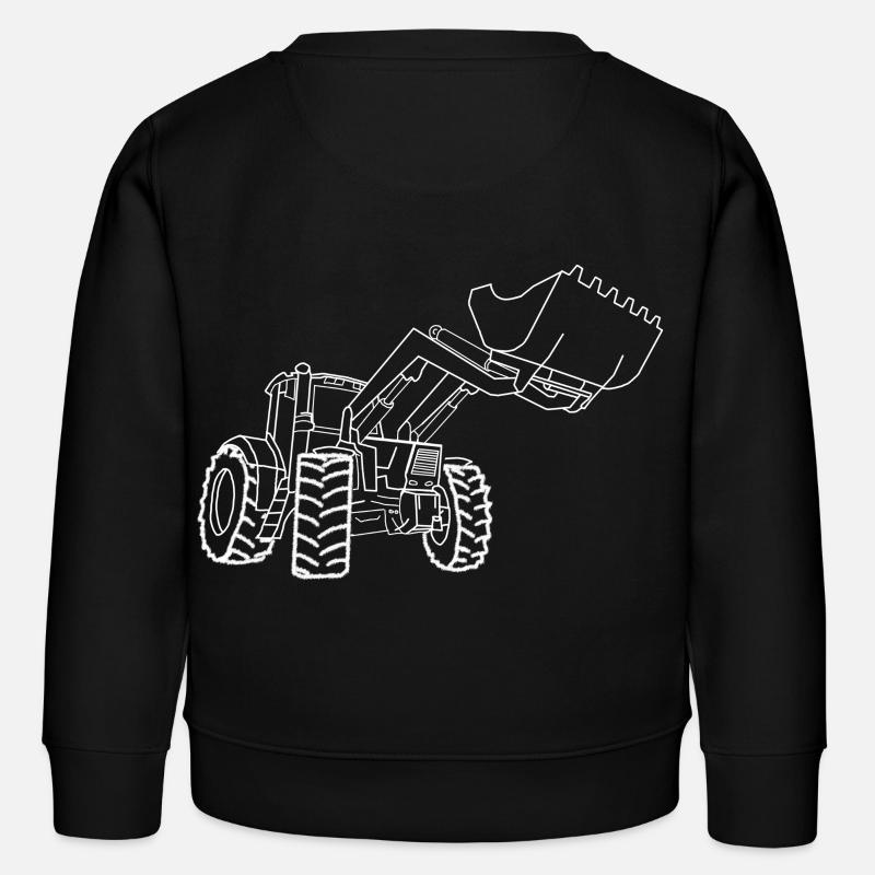 tracteur - Sweat enfant bio Stanley/Stella - noir