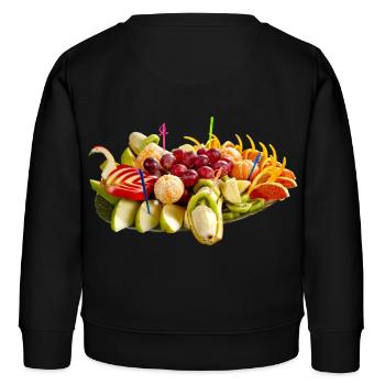 Delicious fruit - Kids Organic Sweatshirt by Stanley/Stella - black - Back - AI Model Kid Male (0cm)