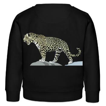 Jaguar - Kinder Organic Sweatshirt Mini Changer von Stanley/Stella - Schwarz - Hinten - AI Model Kid Male (0cm)