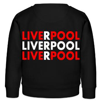 Liverpool - Kinder Organic Sweatshirt Mini Changer von Stanley/Stella - Schwarz - Hinten - AI Model Kid Male (0cm)