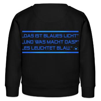 lumière bleue - Sweat enfant bio Stanley/Stella - noir - Dos - AI Model Kid Male (0cm)
