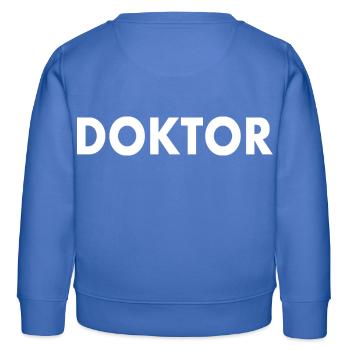 Médecin - Sweat enfant bio Stanley/Stella - carolina blue - Dos - AI Model Kid Female (0cm)