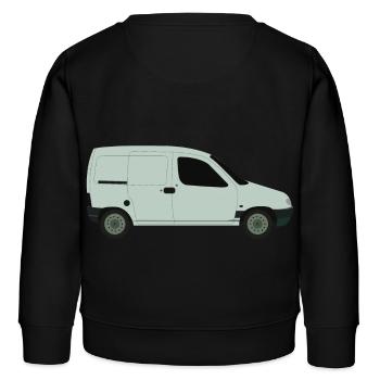 Van - Kids Organic Sweatshirt by Stanley/Stella - black - Back - AI Model Kid Male (0cm)