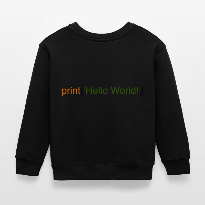 Hello World Python Kinder Organic Sweatshirt Mini Changer von Stanley/Stella
