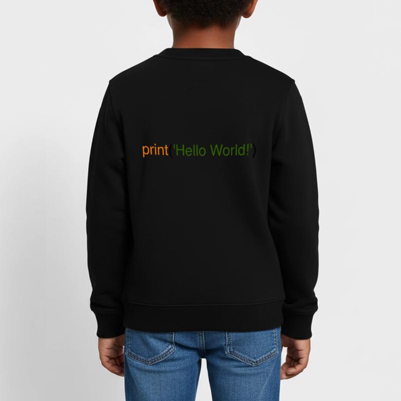Hello World Python Kinder Organic Sweatshirt Mini Changer von Stanley/Stella