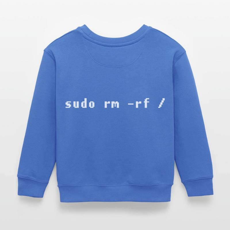 Funny Linux Admin Design Kids Organic Sweatshirt by Stanley/Stella