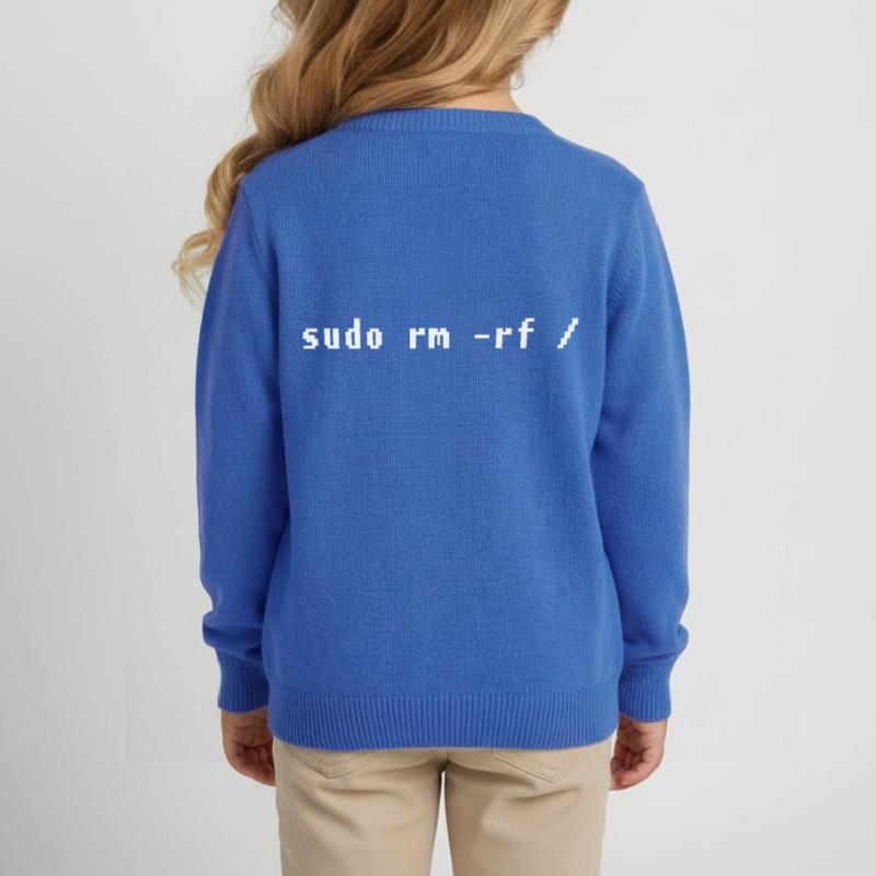 Funny Linux Admin Design Kids Organic Sweatshirt by Stanley/Stella