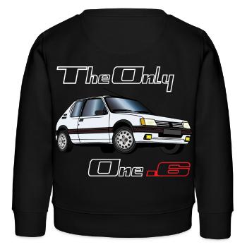 1.6 1984 1985 1986 White - Kids Organic Sweatshirt by Stanley/Stella - black - Back - AI Model Kid Male (0cm)
