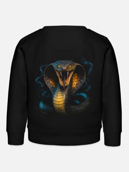King Kobra - Kinder Organic Sweatshirt Mini Changer von Stanley/Stella - Schwarz