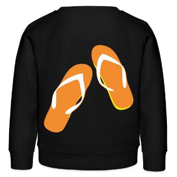 beach strand summer sommer vacation urlaub301 - Kinder Organic Sweatshirt Mini Changer von Stanley/Stella - Schwarz - Hinten - AI Model Kid Male (0cm)