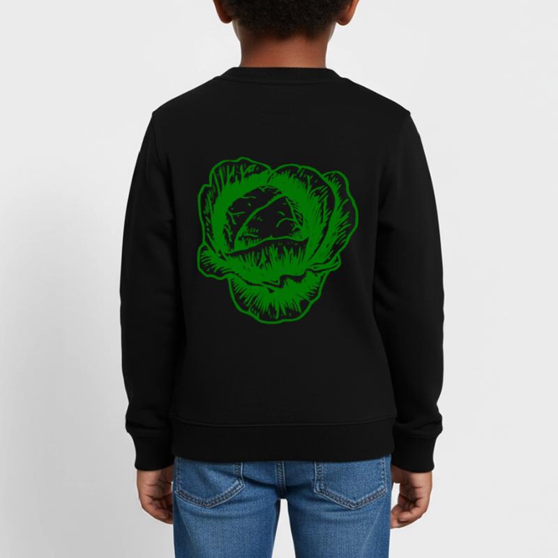 cabbage red cabbage white cabbage cabbage kale veggie gemuese Kids Organic Sweatshirt by Stanley/Stella
