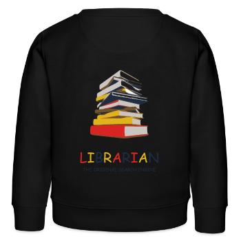 Bücherei Bibliothek Bibliothekar Bibliothekarin - Kinder Organic Sweatshirt Mini Changer von Stanley/Stella - Schwarz - Hinten - AI Model Kid Male (0cm)