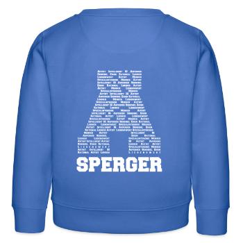 Asperger Syndrom - Design Shirt - Kinder Organic Sweatshirt Mini Changer von Stanley/Stella - carolina Blue - Hinten - AI Model Kid Female (0cm)
