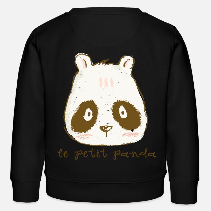 le petit panda - Kinder Organic Sweatshirt Mini Changer von Stanley/Stella - Schwarz