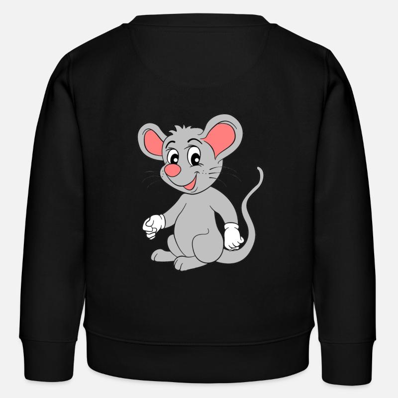 souris - Sweat enfant bio Stanley/Stella - noir