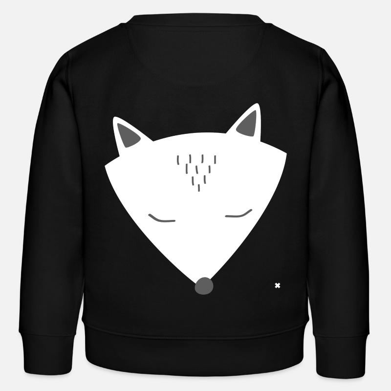 polar fox - Kids Organic Sweatshirt by Stanley/Stella - black