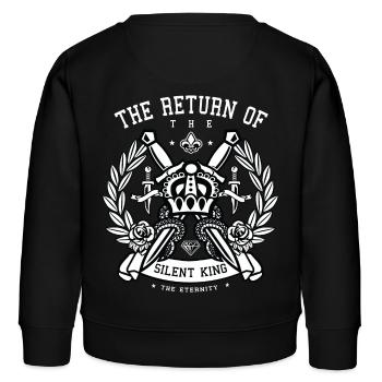 Crown - Kinder Organic Sweatshirt Mini Changer von Stanley/Stella - Schwarz - Hinten - AI Model Kid Male (0cm)