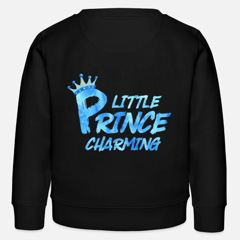 Petit Prince de Charme - Sweat enfant bio Stanley/Stella - noir