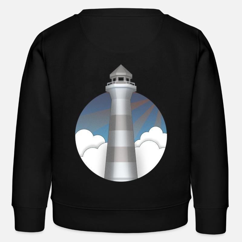 Lighthouse - Kids Organic Sweatshirt by Stanley/Stella - black