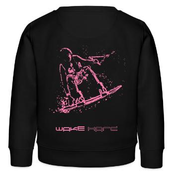 Wakeboarder - Kinder Organic Sweatshirt Mini Changer von Stanley/Stella - Schwarz - Hinten - AI Model Kid Male (0cm)