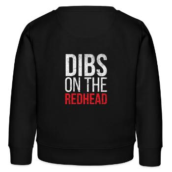 Dibs sur la rousse - Sweat enfant bio Stanley/Stella - noir - Dos - AI Model Kid Male (0cm)