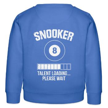 Le talent de billard charge s’il vous plaît attendre cadeau - Sweat enfant bio Stanley/Stella - carolina blue - Dos - AI Model Kid Female (0cm)