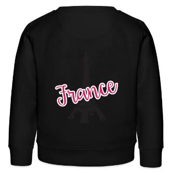 France - France - Sweat enfant bio Stanley/Stella - noir - Dos - AI Model Kid Male (0cm)